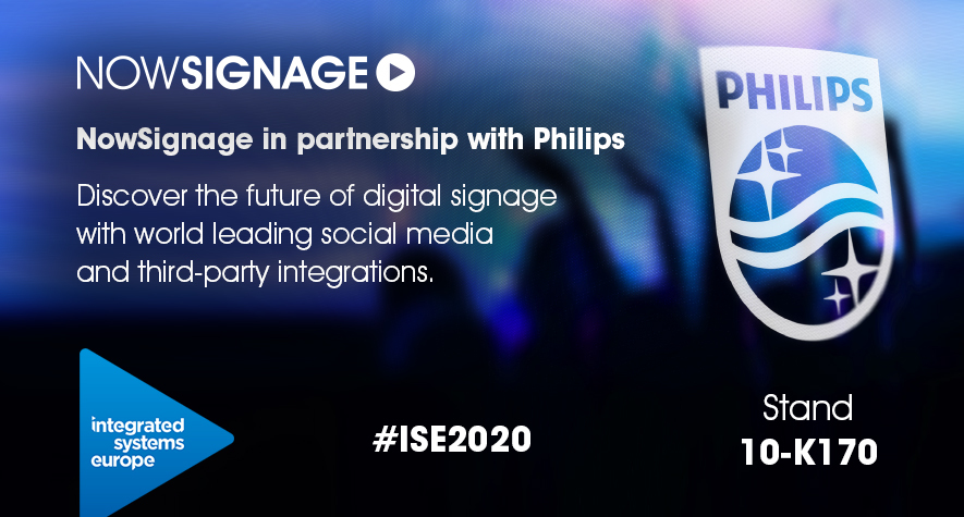 NowSignage present social media integrations with Philips