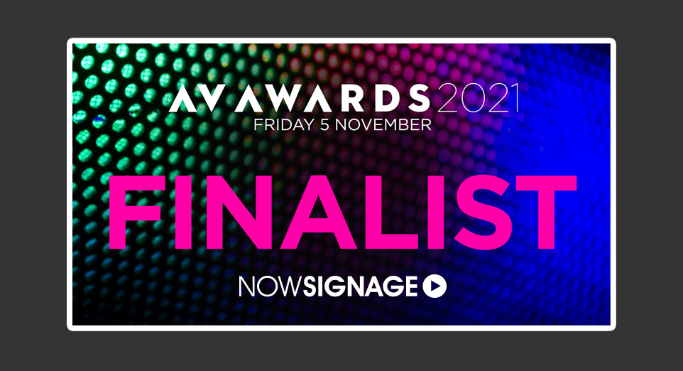 NowSignage shortlisted for an AV Award for work with the NHS