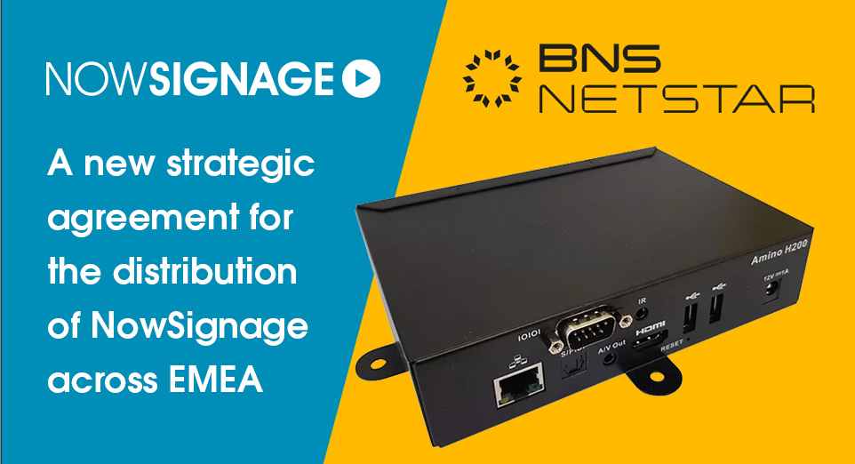 NowSignage appoint BNS