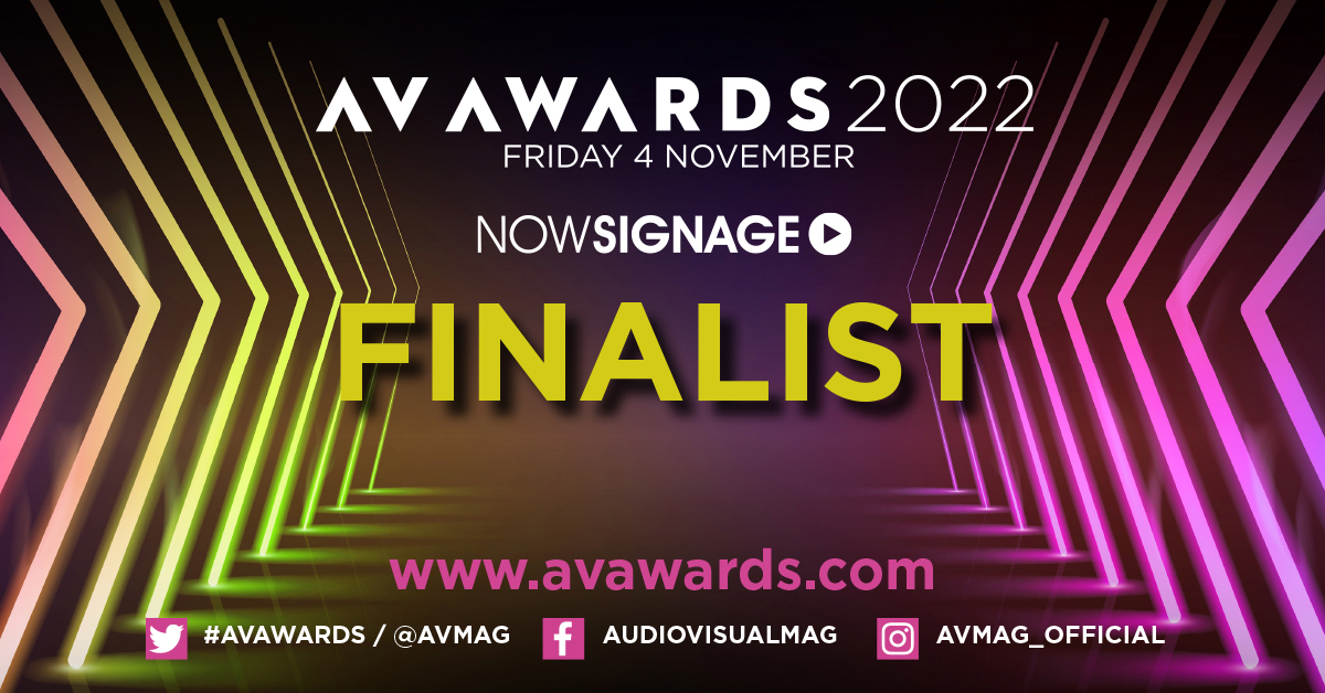 NowSignage ‘Digital Signage Technology of the Year’ Finalist