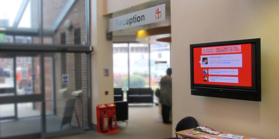 University of Chester installs NowSignage
