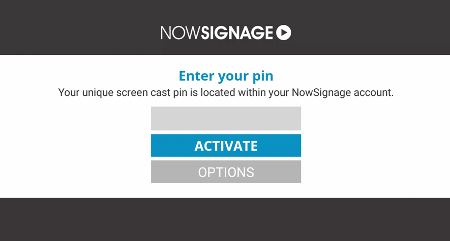 How to load NowSignage onto my TV screen
