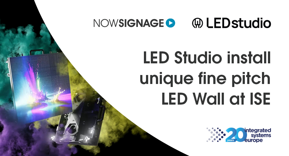 LED Studio install unique fine pitch LED Wall at ISE