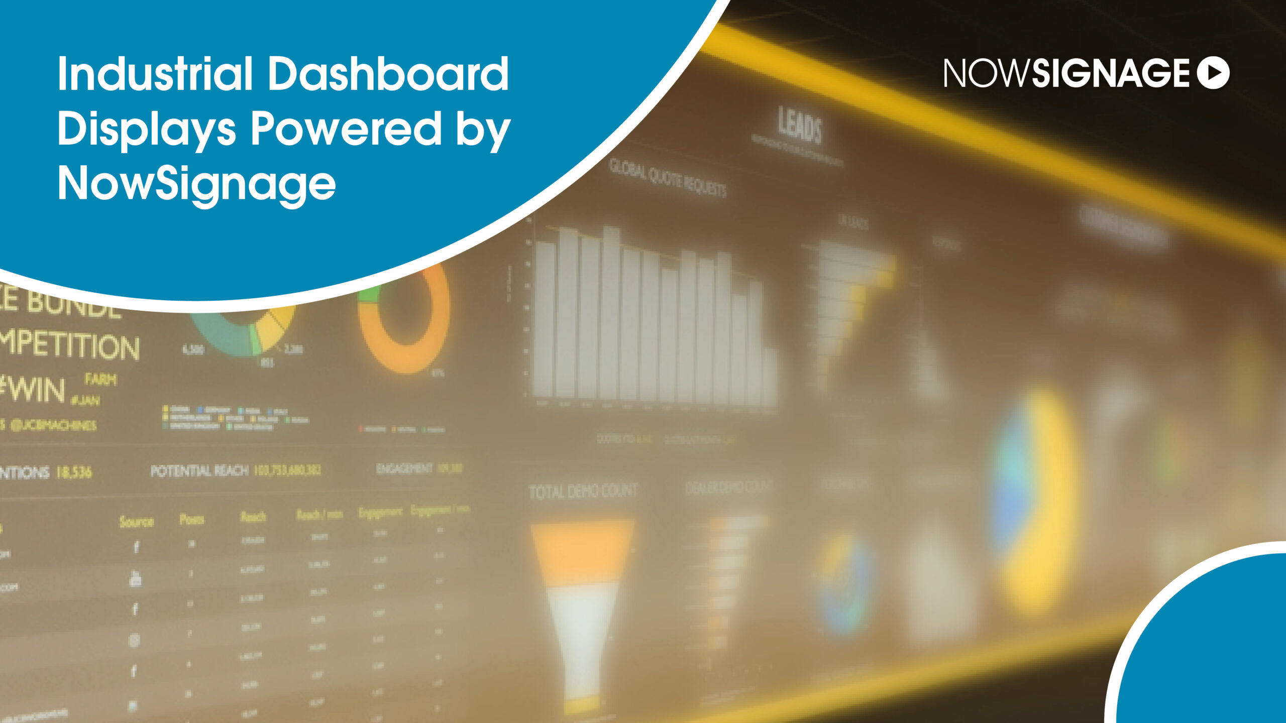 Industrial dashboard displays powered by NowSignage